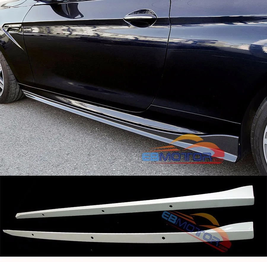 ebmotor-com 3D Style Side Skirts 2 Pcs For BMW F12 F13 640i 650i M6 2Door M-Sport Package B267F_2417