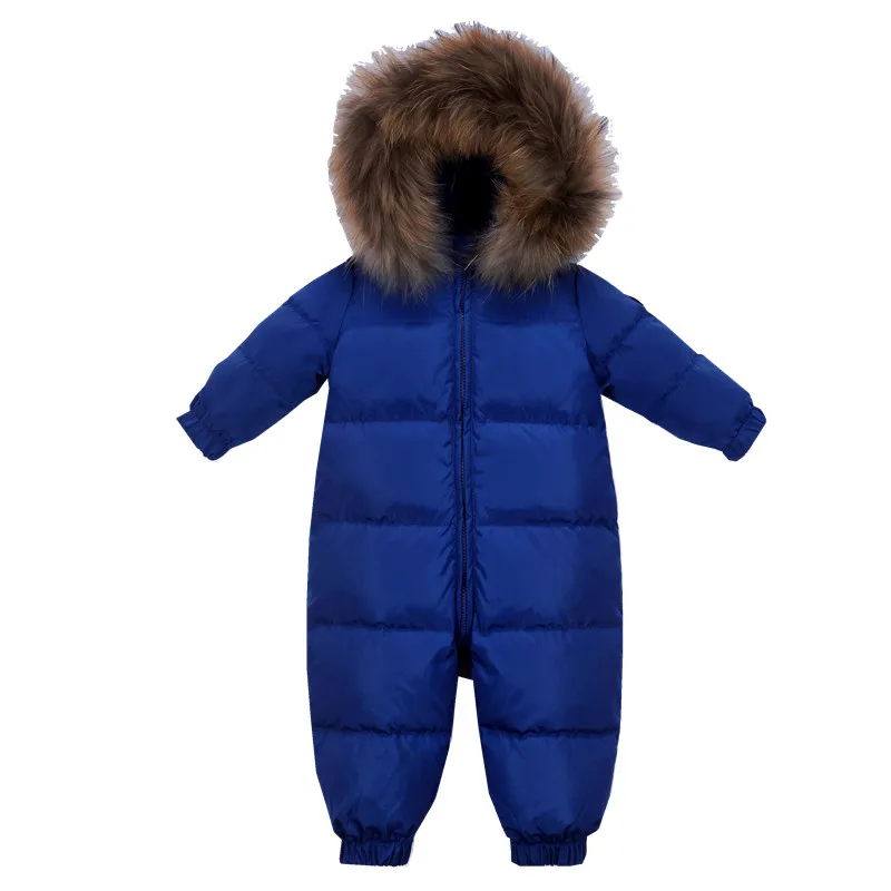 

Baby Rompers Winter Thick Boys Costume Girls Warm Infant Snowsuit Kid Jumpsuit Children Outerwear Baby Wear 1-4 Years Feather