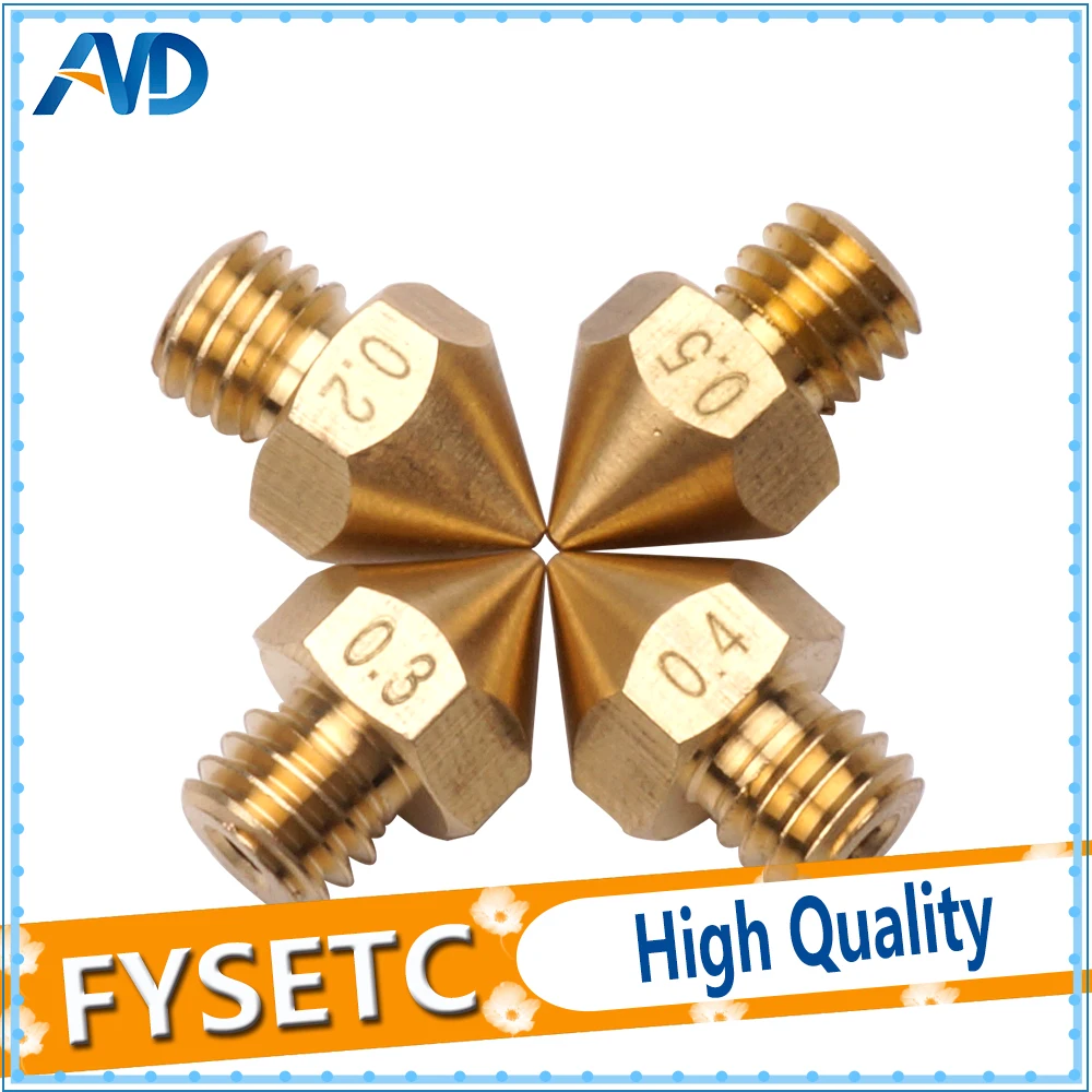 30Pcs 3D Printer Nozzle Kit Brass J-Head Extruder Print Heads 0.2