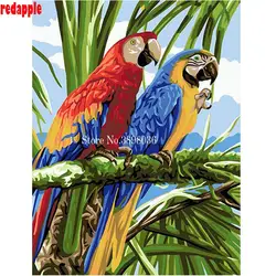 Diy алмаз вышивка Цветной попугай Вышивка крестом картина 5D полный квадратный Аксессуары декор стразами мозаика Стикеры птица B47