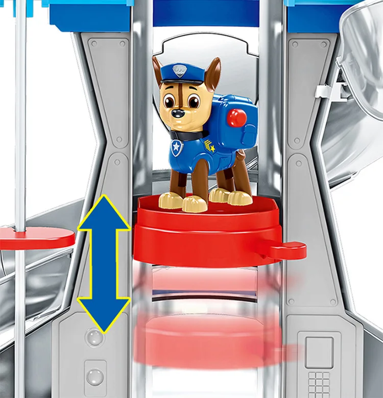 С принтом из мультфильма «Щенячий патруль собака Пластик Playset центр игрушки «Щенячий патруль» Игрушки с голосом, игровые фигурки, модель