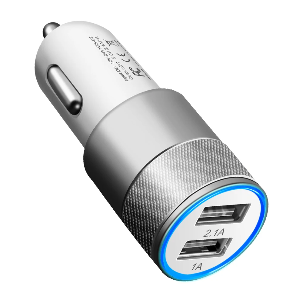 Crauch Dual USB Автомобильное зарядное устройство Универсальный мобильный телефон USB адаптер для iPhone X 8 7 Plus для samsung S8 S7 S6 htc USB сигарная розетка