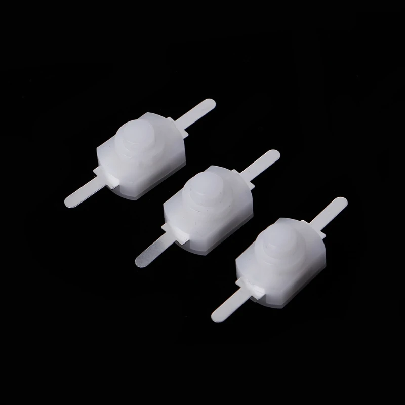 

10 Pcs DC Latching Push Button Switch On Off For Torch Flashlight Light Lamp Wall Outlet W-store Jan14