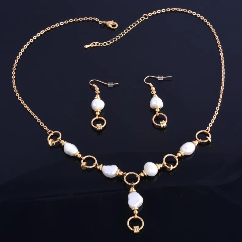 FRESHWATER PEARL NECKLACE SET 4