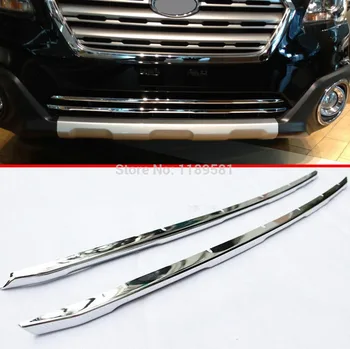 

For Subaru Outback 2015 2016 2017 ABS Chrome Front Bumper Grille Trim