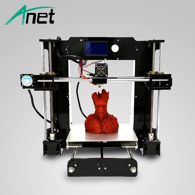 Best Quality Anet A6 3D Printer Black Prusa i3 Reprap Aluminum Hotbed SD Card LCD Screen 0.4mm Nozzle 1.75mm Diameter Ship By CDEK Moscow Best Quality Anet A6 3D Printer Black Prusa i3 Reprap Aluminum Hotbed SD Card LCD Screen 0.4mm Nozzle 1.75mm Diameter Ship By CDEK Moscow