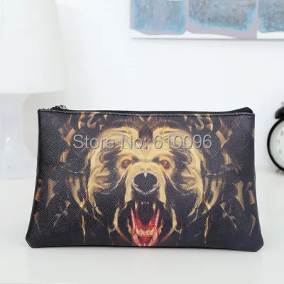 2014 new fashion retro packet envelope printing graffiti tiger head tide handbag clutch bag | Багаж и сумки