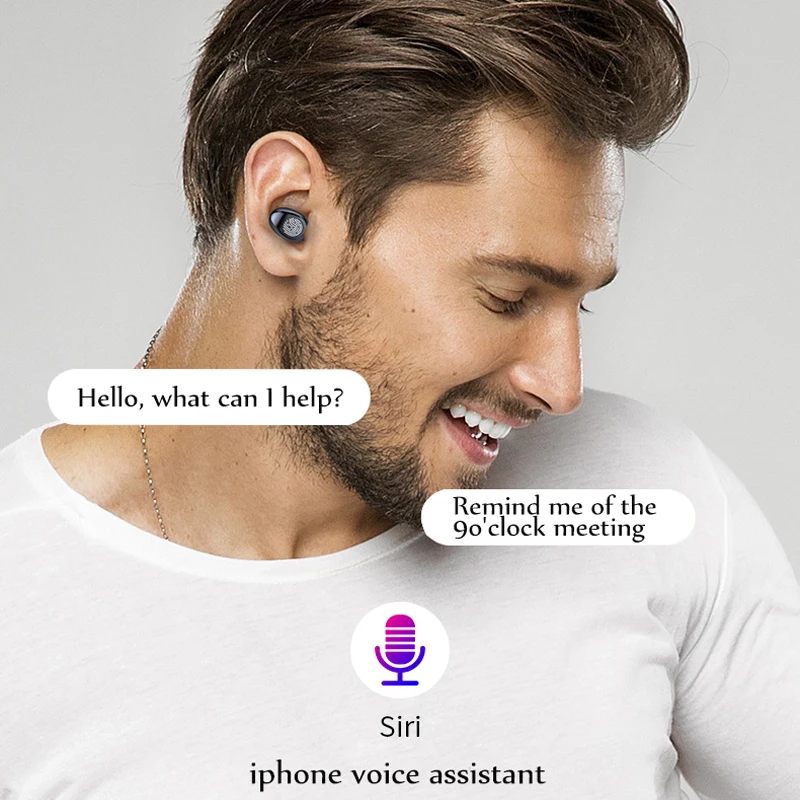 YUNAO SS2  Wireless Bluetooth Earphone call mic CVC8.0 noise canceling Bluetooth automatic connection Waterproof Sport Earphone