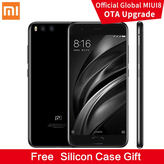Новый оригинальный xiaomi mi6 mi 6 мобильный телефон snapdragon 835 6 ГБ ram 64 ГБ rom окта основные 5.15 "12MP 1920x1080 P NFC Отпечатков Пальцев ID FDD