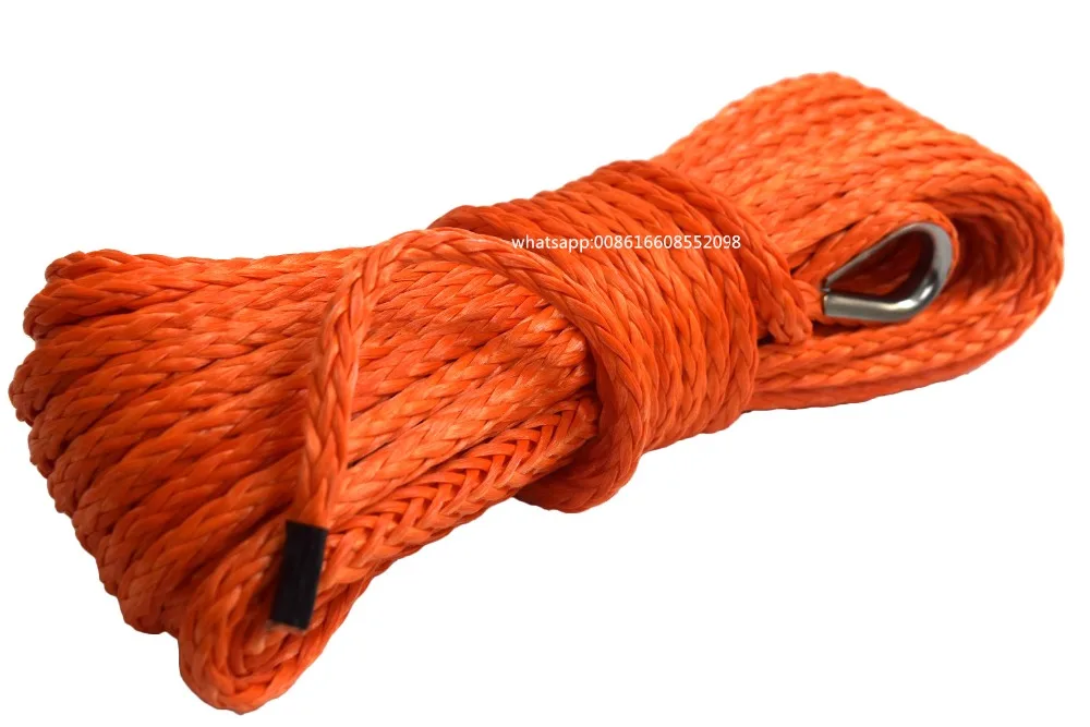 البرتقال 6 ملليمتر * 15 متر atv الونش الخط ، 1/4 \