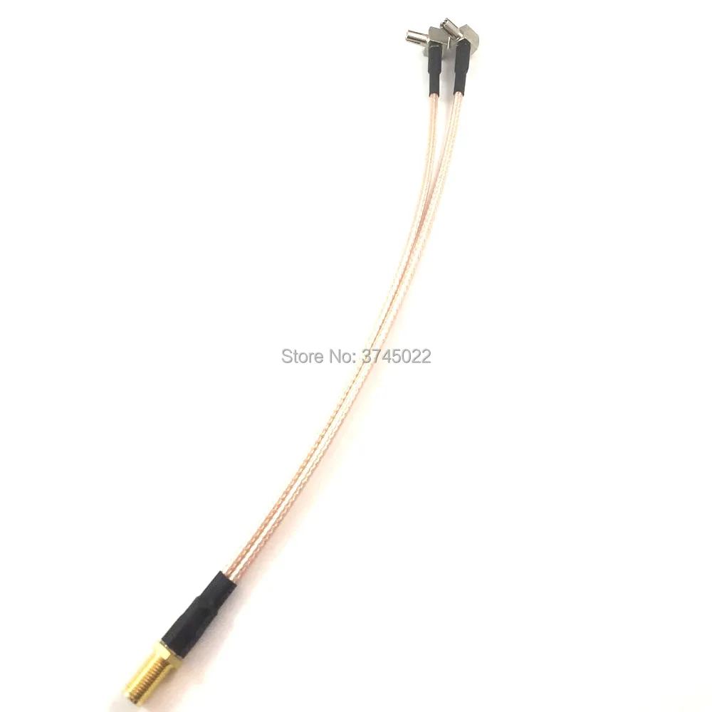 1 шт. Sma Female to Y Тип 2 x Ts9 разъем сплиттер кабель Pistail RG316 20 см для Huawei ZTE модем|Антенны