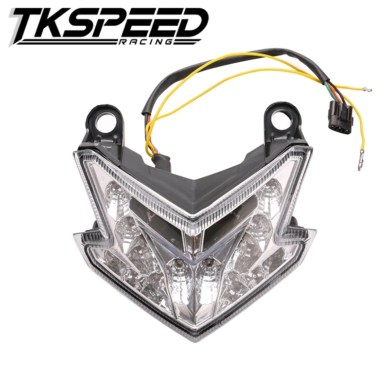 FREE SHIPPING TKSPEED Smoke Red White Integrated LED Tail Light Signal FOR Kawasaki Ninja ZX6R 636 Z800|signal led|signal lightsignal led light |