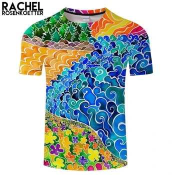 

Big Sur By Rachel Rosenkoetter Art 3D Print T shirt Men Summer Short Sleeve Tops&Tee Women Casual Tshirt New DropShip ZOOTOPBEAR