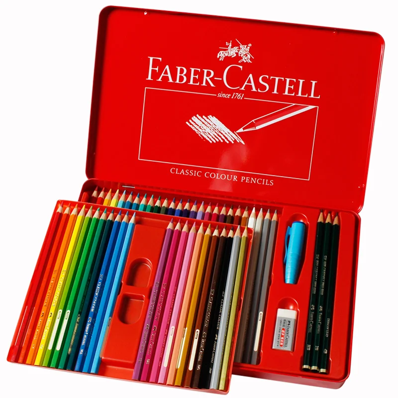 Набор цветных карандашей для художников Faber Castell 12/24/36/60 цветов художественных
