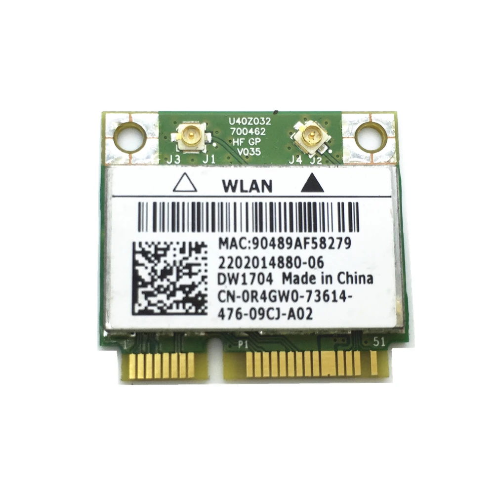 Для беспроводной Wi-Fi карты DW1704 1704 BCM943142HM Mini PCI-E WLAN 802.11N Поддержка Bluetooth 4 0 для 17TR 15TR