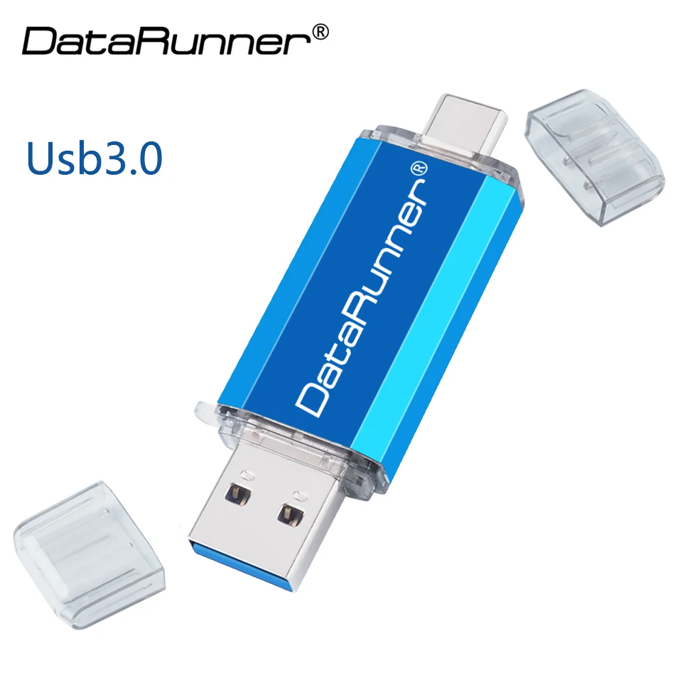 

New Usb 3.0 DataRunner OTG USB flash drive 128GB USB Stick 3.0 Type C Pen Drive 16GB 32GB 64GB High Speed Flash Memory Stick