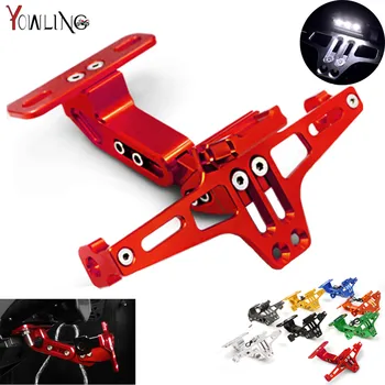 

Motorcycle CNC Aluminum License Plate Bracket Licence Plate Holder Frame Number Plate For ducati monster 696 1199 1198 1098 848