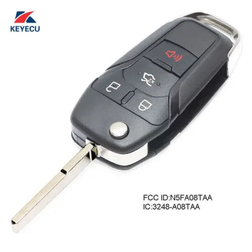 Запасной ключ KEYECU для Ford Fusion 2013 2014 2015 2016 315 МГц складной дистанционный Fusion|Ключ от