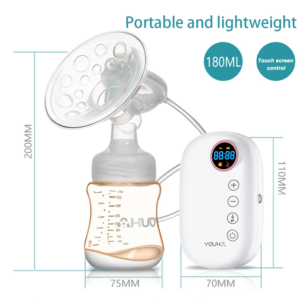 Электрический молокоотсос портативный Перезаряжаемый молокоотсос для кормления грудью стимуляция и экспрессия и моделирование для мамы ребенка