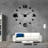 Cafe DIY Large Wall Clock Frameless Giant Wall Clock Modern Design Cafe Coffee Mug Coffee Bean Wall Decor Kitchen Wall Watch ► Photo 3/6