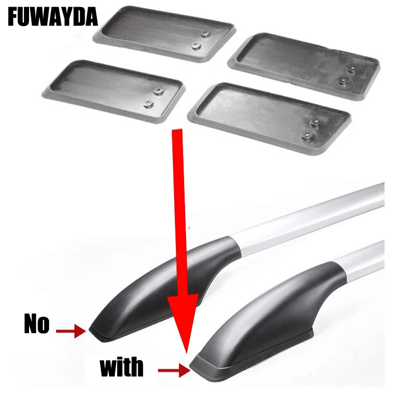 Fuwayda التصميم ملصقات السيارات الديكور ل سكودا فابيا سقف رف الأمتعة سبائك الألومنيوم رف الحرة لكمة 1.3 متر
