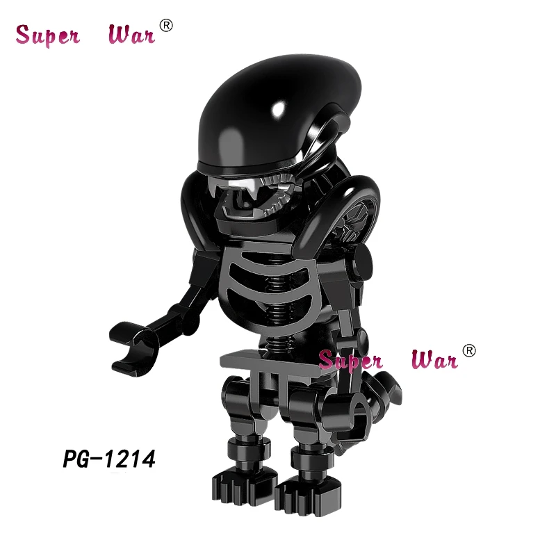 

Single Movie Series Skeleton Skull Alien One-Eyed Cyclops Omino Snake building blocks model bricks toys for children