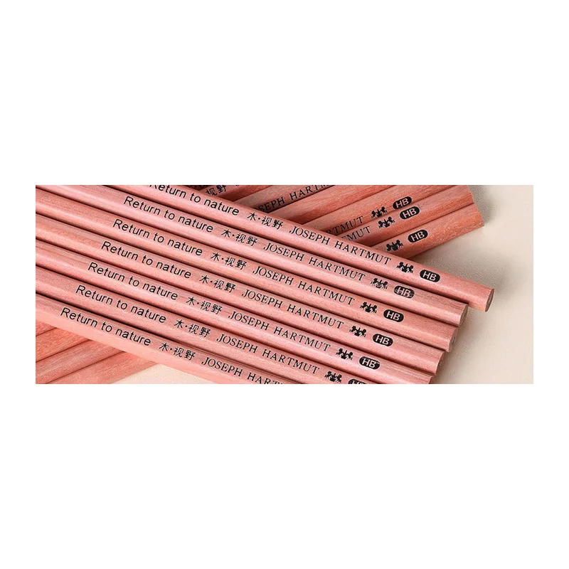 Деревянные HB 2B карандаши, карандаш для рисования эскизов набор 10 шт./упак., черный сердечник, сырая древесина, нетоксичный
