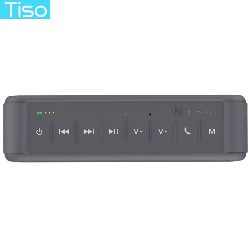 Tiso IPX7 waterproof Bluetooth speaker 2.1