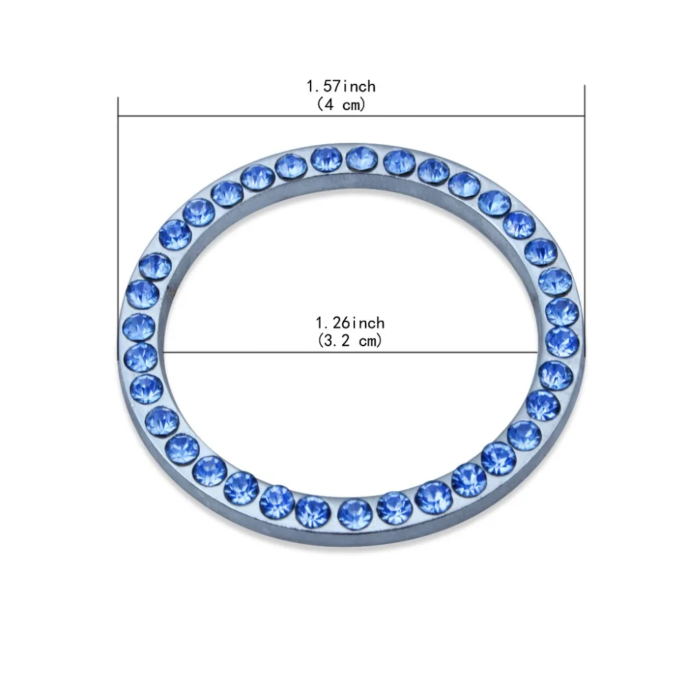 Кристалл горный хрусталь Автомобильная наклейка с украшениями кольцо эмблема Авто запуск двигателя ключ зажигания и кнопка Bling автомобиль уникальный роскошный подарок
