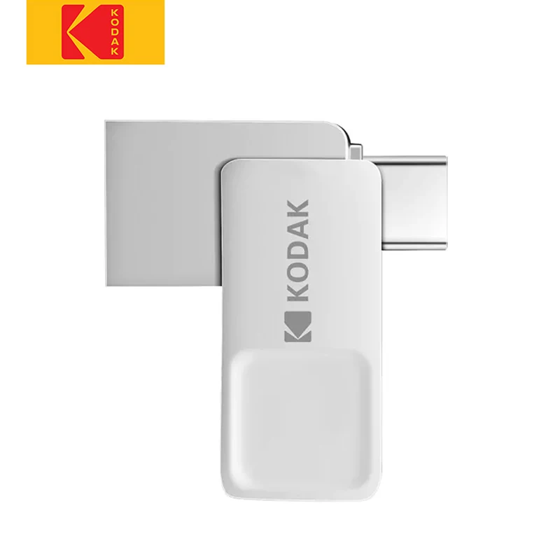 Оригинальный USB-флеш-накопитель Kodak USB3.1 с двумя интерфейсами металлический