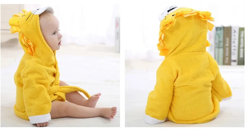 Estação de Moda do Miúdo com Capuz Animal do Bebê Roupão de Toalha Crianças dos Desenhos Animados do Miúdo Toalhas de Praia Modelagem Roupão Infantil Spa 0-12month 12 Toalha Crianças Dos Desenhos Animados do Miúdo