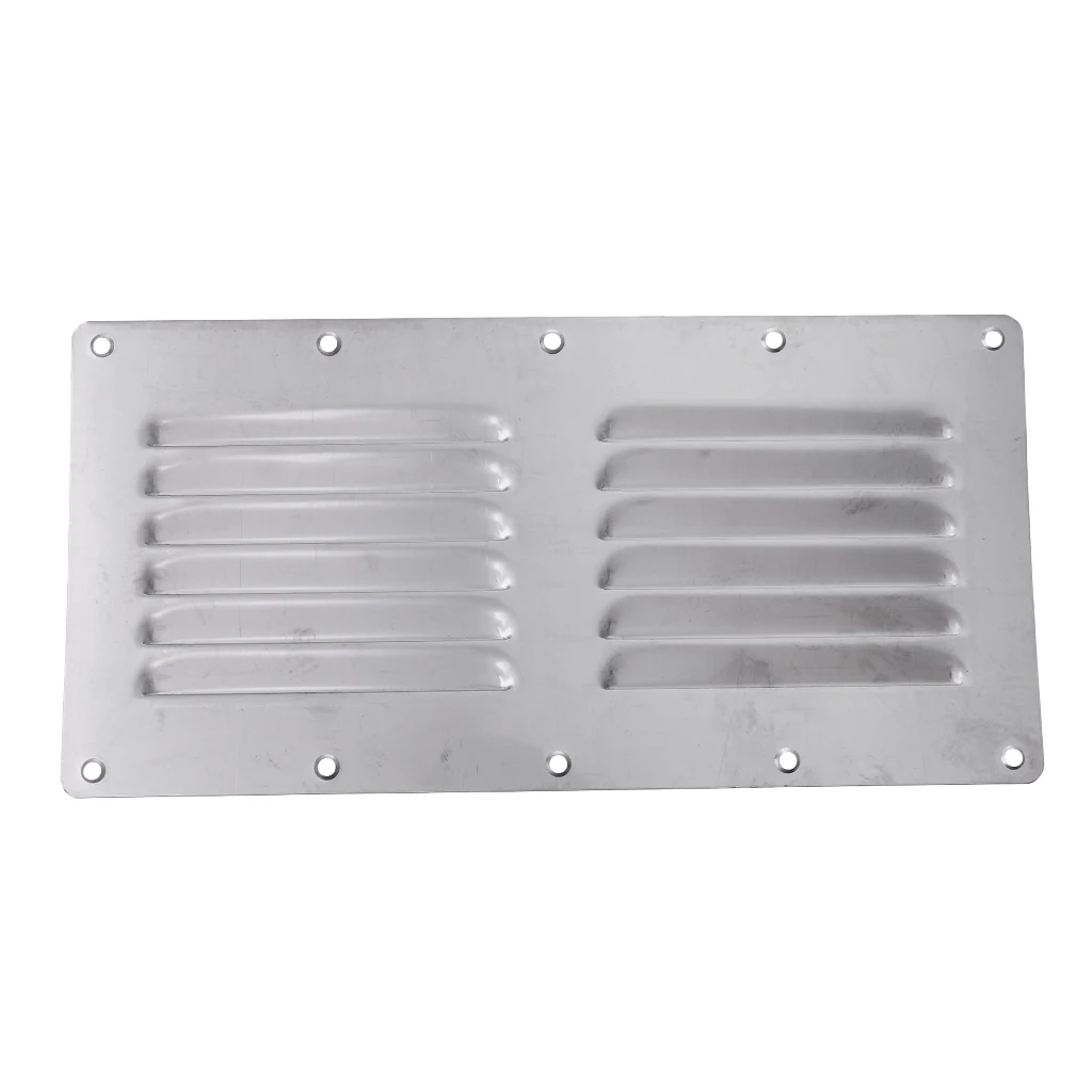 2Pcs Stainless Steel Air Vent Louver Grill Cover Ventilation Louver Grille Plumb