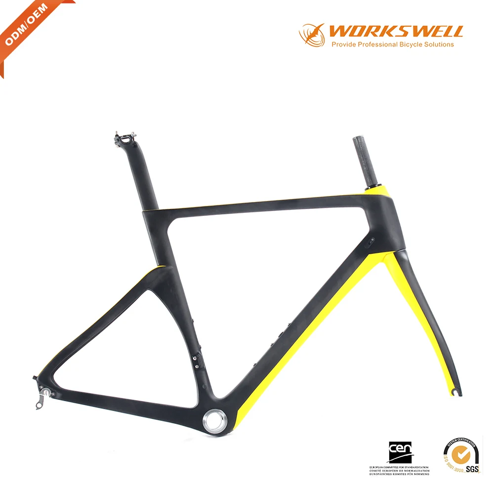 Discount WORKSWELL  Frame Carbon Road 2017 Bicycle Quadro de Bicicleta Chinese Road racing frame thru axle 3