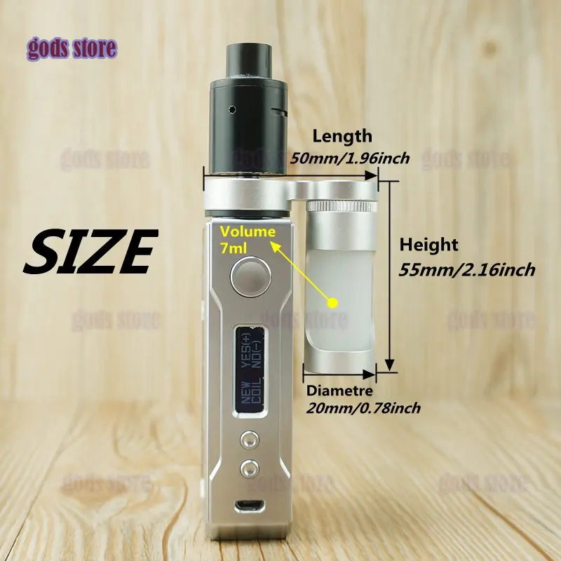 Rhs 5pcs Coil Oil Eliquid Feeder 7ml Squonk Adapter Bf Bottom