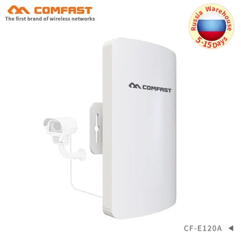 

1-2KM 300Mbps 5.8Ghz outdoor mini cpe wireless bridge with 11dBi WI-FI Antenna CF-E120A WIFI repeater Nanostation for IP camera