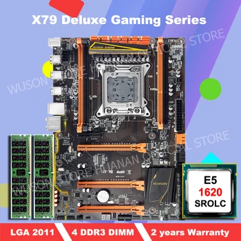 شراءجديد وصول!! هوانان ديلوكس X79 اللوحة مع زيون E5 1620 SROLC وحدة المعالجة المركزية و 16G (2*8G) DDR3 RECC RAM كل فحصها قبل الشحن