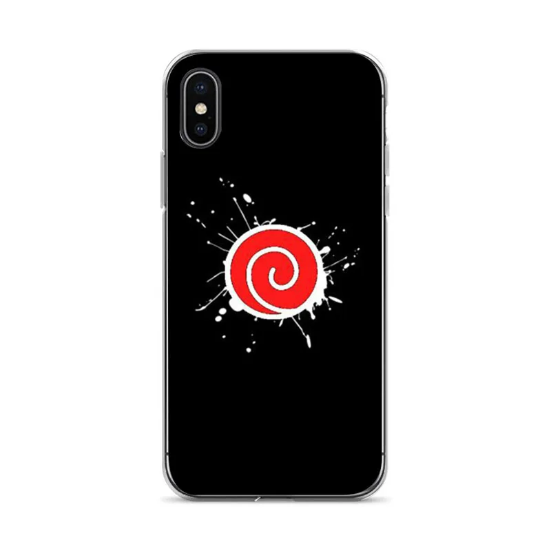 OUTMIX Naruto Shippuden Uchiha Itachi Clan силиконовый чехол для телефона Coque iPhone 7 7plus 8 8plus X XS XR max 55s 6