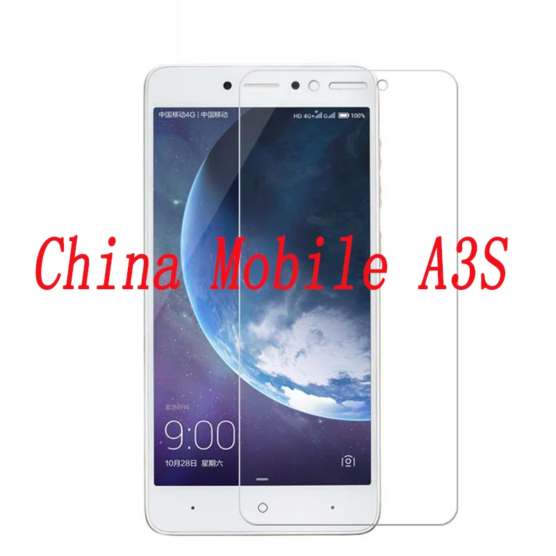 Smartphone 9H Tempered Glass  for China Mobile A3S M653 Explosion-proof Protective Film Screen Protector cover phone