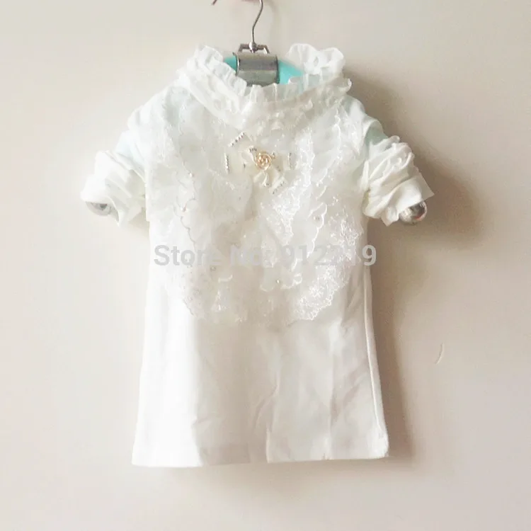 

Retail Children's Clothing Lace Pattern Girl's T-shirt Long Sleeve Baby Girls' Tops LKC253
