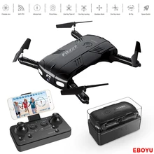 EBOYU FQ777-FQ05 складной мини RC селфи Дрон с Wi-Fi FPV 720 P HD камера удержание высоты Безголовый режим один ключ возврат RC Квадрокоптер