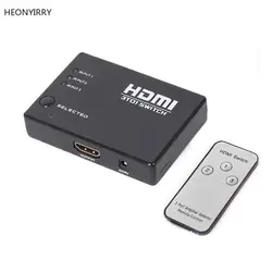 3 порта 1080P HDMI видеоразветвитель HDMI коммутатор, переключатель ИК-пульт дистанционного управления для HDTV для PS3 DVD