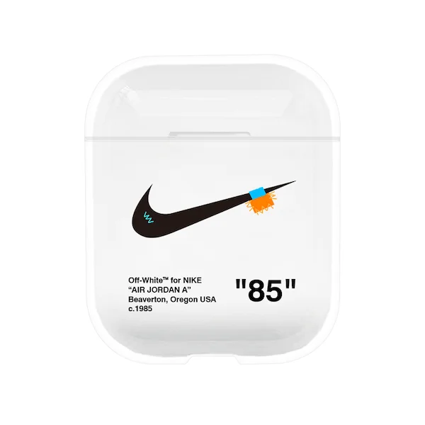

CDG NK sport OW OFF luxury Brand Transparent Hard Case for AirPods 2 case Earphone Charging Box Cover Bag for AirPods Protective