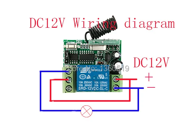 DC12V 1CH RF Беспроводной дистанционного Управление переключатель Системы 2 передатчик и приемник 4 реле приемника умный дом включение/выключение светильника/окна