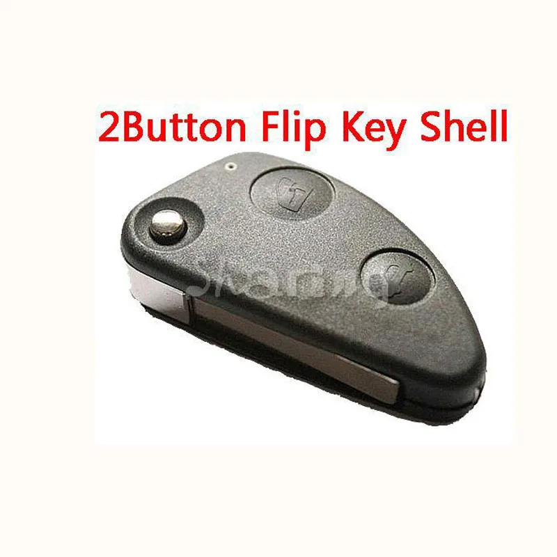 

New For Alfa Romeo 147 156 Gt Jtd Ts Flip Blade Fob 2 Buttons Remote Control Key Shell With Soft Rubber