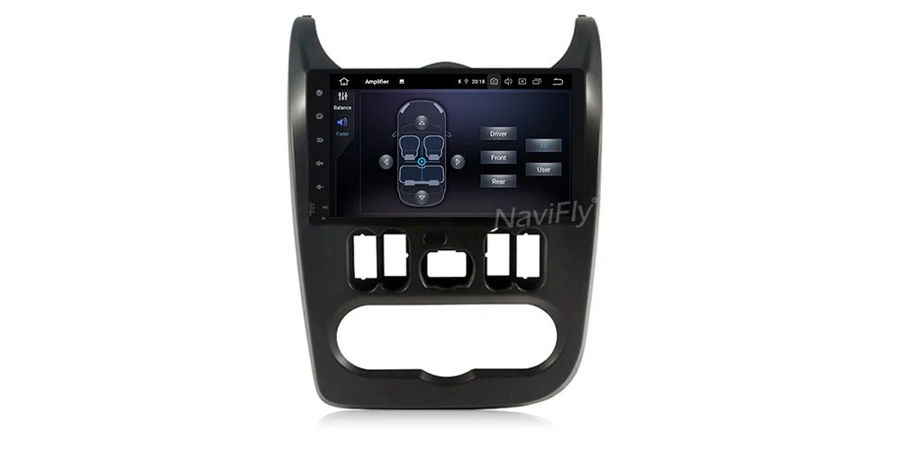 Perfect Android 9.0 Car Radio For Duster Dacia Logan Sandero GPS Navigation Wifi Multimedia Autoaudio Steering Wheel 15