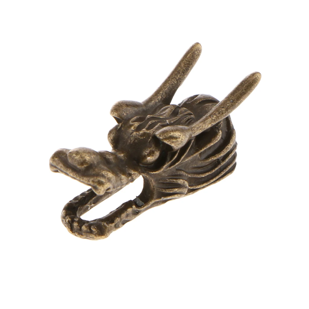 10 Pieces DIY Antique Dragon Head Beads Wholesale 22x 9 mm Beads Supplies Big Hole Dragon Charm Metal Beads Accessories
