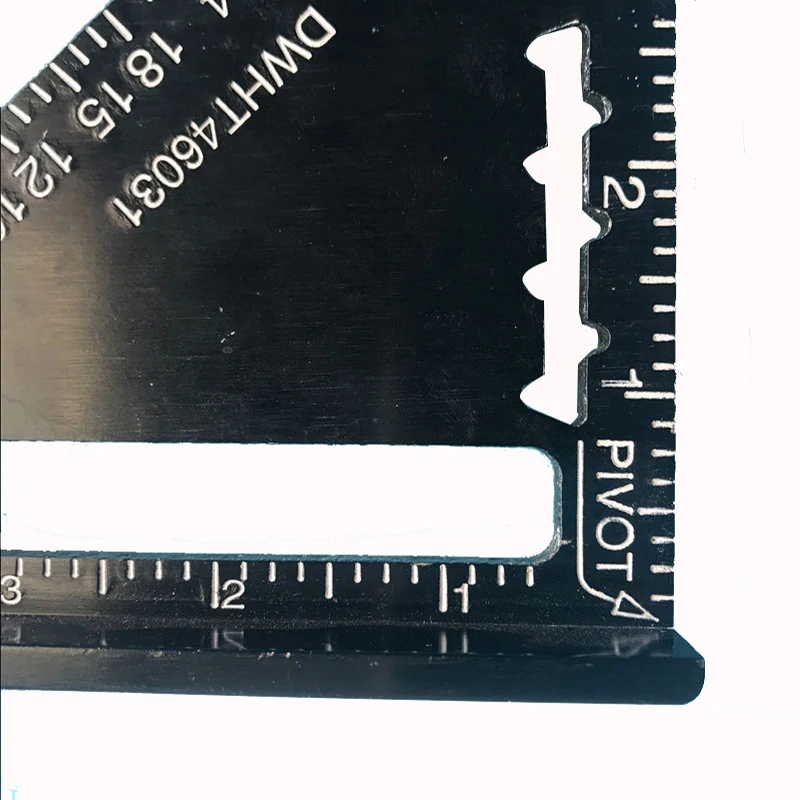 Треугольная деревянная линейка квадратный инструмент из алюминиевого сплава квадратный макет деревообрабатывающие линейки Инструменты 7 дюймов/185 мм