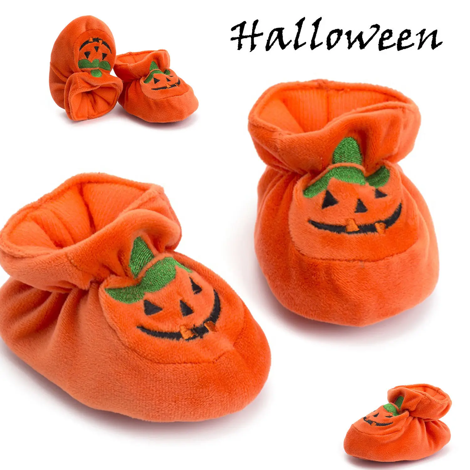 

Halloween Pumpkin Pretty Toddler Baby Girls Boys Casual Crib Shoes 0-18M Cotton Print Elastic Waist Soft Shoes