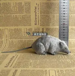 Серый моделирование мышь игрушка реалистичные Хэллоуин розыгрыши игрушка мышь модель 14 х 11 х 6 см