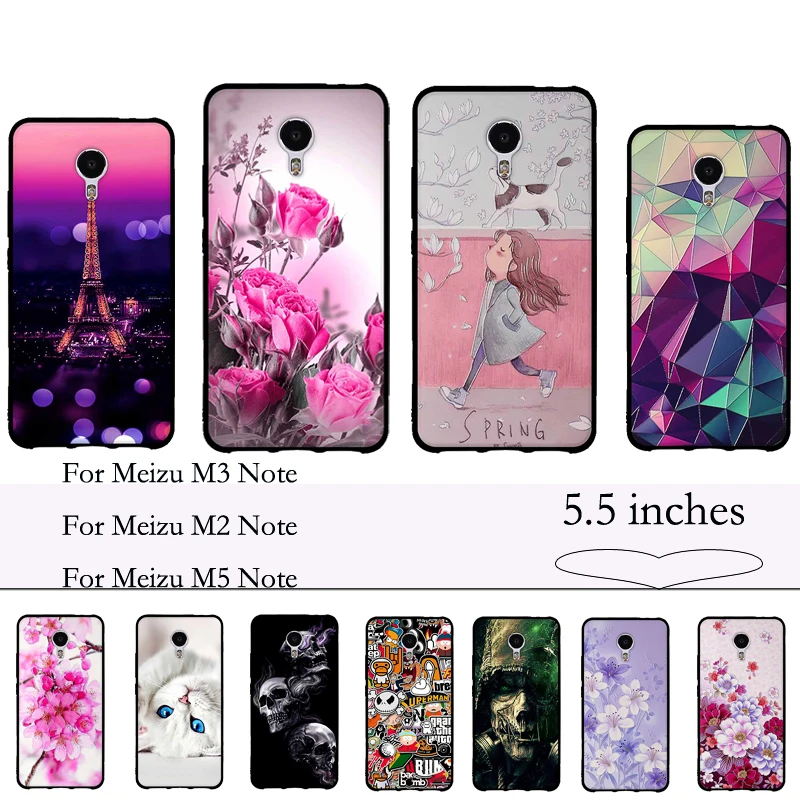 

3D Painted For Meizu M3 Note/MeiBlue Charm Note 3 Note 5 Case Cover Soft TPU Silicone Phone Case For Meizu M2 Note Cover Fundas